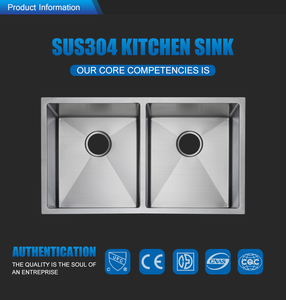 304 paslanmaz çelik mutfak lavabosu takım 4mm kalınlaşmış petek nano-lavabo tek delik musluk ile el yapımı şelale çanak lavabo - Product Image 6