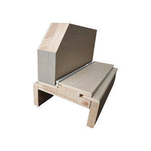 Porte d'entrée en bois massif de conception moderne sur mesure, porte intérieure en placage, porte de sécurité imperméable pour appartements - Product Image 3