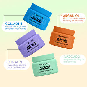 Mascarilla Capilar Vegana de <span class=keywords><strong>Coco</strong></span> Sin Sulfatos, Promueve un Cabello con Apariencia Más Gruesa y Visiblemente Más Brillante, Mascarilla Capilar de Aguacate - Product Image 3