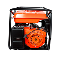 Générateur d'essence portable HN6500-YB 220v 230v 400V 4000w 5000w sur chariot avec roues et poignée pour un transport facile