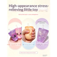 Tasse de thé au lait en maltose, jouet anti-stress moulable, bouteille de décompression mignonne en TPR, cadeau pour les 14 ans et plus