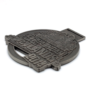 Medallas de alta calidad de acero inoxidable, medalla de San <span class=keywords><strong>Benito</strong></span>, Italia, 5K, para carreras, venta al por mayor - Product Image 2