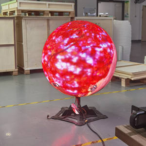 Forme de cercle rond 360 degrés 3D Globe boule vidéo numérique doux flexible circulaire led sphère sphérique écran d'affichage - Product Image 2
