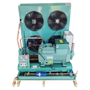 เครื่องทำความเย็นแบบเปิดคอมเพรสเซอร์แบบควบแน่นแบบเปิดสำหรับห้องเย็น R410A อุตสาหกรรมระบายความร้อนด้วยอากาศประสิทธิภาพสูง - Product Image 2