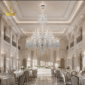 Lustre en cristal de style <span class=keywords><strong>Baccarat</strong></span> de luxe, grand luminaire de plafond pour villa, hôtel, hall - Product Image 2