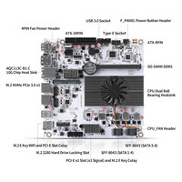 Placa base CWWK M8 NAS con CPU N150, 10GbE, 8 bahías, Mini ITX, DDR5, 2 ranuras NVMe, USB-C 10gbps, placa base para servidor N300