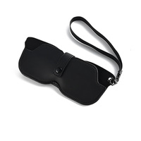 Étui à lunettes portable pliable avec sangle de cou, personnalisable avec logo, pour le rangement des lunettes de soleil - Vente chaude en gros
