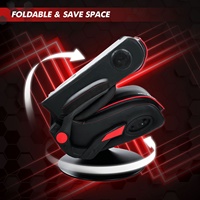 VANBOW Fauteuil Gamer Pliable Ordinateur PC Noir/ROUGE Pivotant Électrique Musical à Bascule Racing avec Haut-Parleur Sans Fil