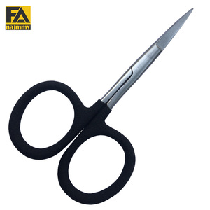 Ciseaux à broder fantaisie avec poignée en mousse à large boucle Lame droite en acier inoxydable Type de beauté Pointe pointue - Product Image 4