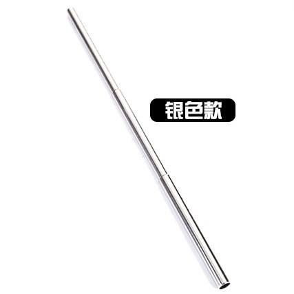 silver telescopic straw