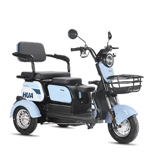 Commercio all'ingrosso 40v 60v 600w 20ah per uso domestico Eec certificato adulto a 3 ruote Scooter elettrico per passeggeri triciclo elettrico