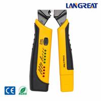 Pince à sertir 2-en-1 RJ45 RJ11 avec testeur de câble 8P 6P, coupe-câble réseau Crimp-n-Test, dénudeur, unité distante détachable, jaune