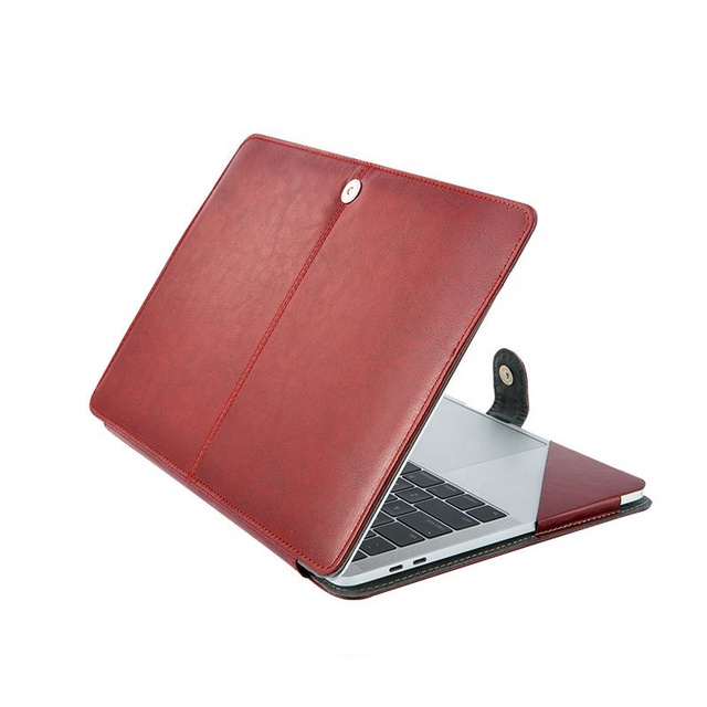 High Quality PU Leather Waterproof Luxury Soft Laptop Cover Sleeve Case 13.3 13.6 Inch Protective for Macbook Air Pro Retina