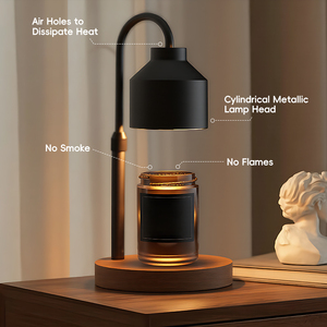 Metallic Lampshade Adjustable Luxury <strong>Candle</strong> Warmer Lamp for <strong>Large</strong> Jar <strong>Candles</strong> and Wax Melts - Product Image 3
