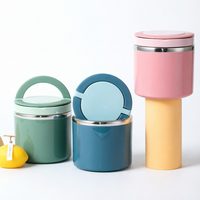 Thermos alimentaire isotherme en acier inoxydable, boîte à lunch pour l'école, 1000 ml