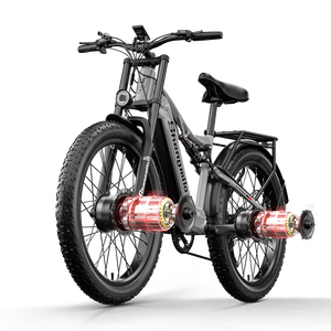 Bicicleta Eléctrica Shengmilo S600 de Montaña para Adultos, con Marco de Aluminio de 26 Pulgadas, Motor Dual, Batería de Litio de 48V - Product Image 4