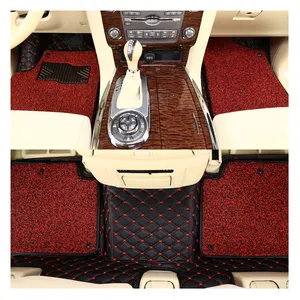 Complete set For Toyota Fortuner 2011 Car Floor Mats Left hand drive Add Silk Coil Automobile Auto Foot Pads