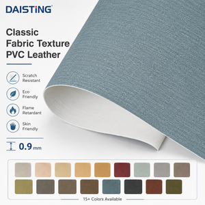 Rouleau de similicuir PVC classique texturé, résistant aux rayures, pour revêtement mural d'hôtel et ameublement, matériau vinyle synthétique - Product Image 1