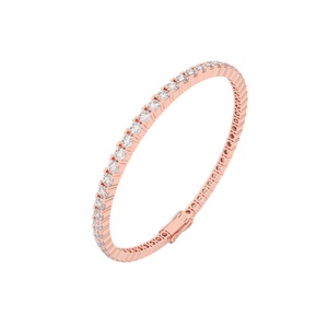 Huazhong สร้อยข้อมือเพชรสำหรับเทนนิส10K/14K/18K สร้อยข้อมือเพชรแท้พร้อม IGI - Product Image 4