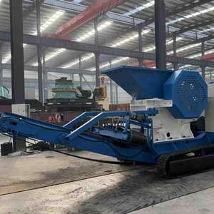 <b>Portable</b> Mobile Mini Jaw Crusher with <b>AC</b> Motor Engine Gear & PLC for Mining Quarry Use Max 850t/h Capacity - Product Image 1