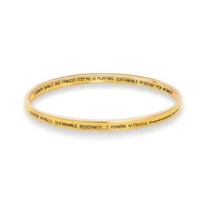 Bracelet tendance en acier inoxydable 316L plaqué or PVD, bijoux durables et résistants pour femmes - Product Image 2