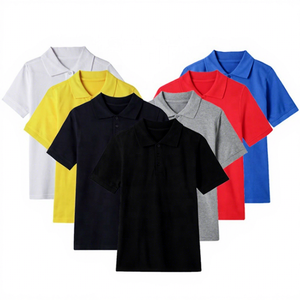 Chemise à col roulé en tricot à manches courtes pour homme, couleur unie, coupe classique, style décontracté, teinture unie, 100% coton, anti-rides - Product Image 6