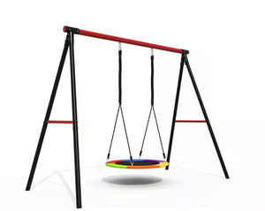 Altalena in Metallo per Esterni di Alta Qualità, Set Altalena per Scuola e Giardino, Giocattolo per Bambini con Telaio - Product Image 5