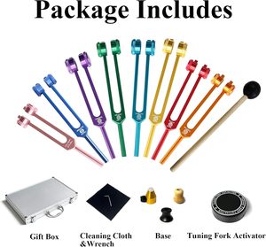 Tùy Chỉnh 1 Linh Hồn Mục Đích 7 Chakra Điều Chỉnh Ngã Ba Thiết Lập Trọng Solfeggio Activator Mallets Với Nhôm Cơ Sở Bassoon Loại OEM Lrtf - Product Image 5