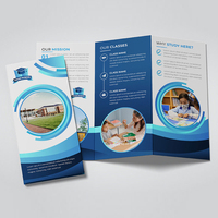 Petite commande personnalisation livret plié prospectus en papier dépliant dépliant livre de conception personnelle impression de brochures à trois volets personnalisées