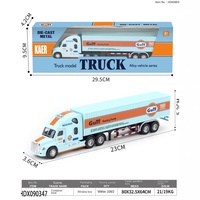 Véhicule d'ingénierie pétrolière en alliage Jouet Joint Series Simulation Container Trailer Transporter Diecast Model Truck Toys