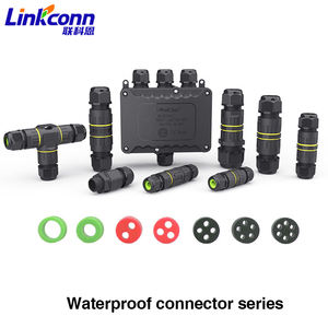 Connecteur étanche extérieur IP68 2/3/4/5/6 broches, câble de connexion d'alimentation, bloc de bornes électriques et d'éclairage PA66 AP-M30T-3P - Product Image 6