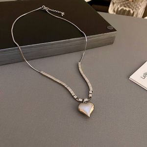 Collier unisexe vintage Mizzen en perles, chaîne PVD, moitié acier inoxydable, moitié perle, couleur <span class=keywords><strong>personnalisée</strong></span>, qualité AAAA, taille <span class=keywords><strong>personnalisée</strong></span> - Product Image 1