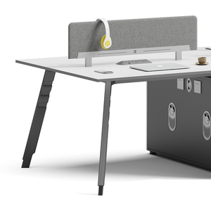 Mobilier modulaire moderne ouvert 4 places pour les postes <span class=keywords><strong>de</strong></span> <span class=keywords><strong>travail</strong></span> <span class=keywords><strong>de</strong></span> table pour le personnel Bureaux <span class=keywords><strong>de</strong></span> bureau - Product Image 2