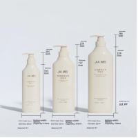 Flacons de luxe Boston ovales en PET sérigraphiés pour cosmétiques, lotions et shampoings avec bouchon pompe doré