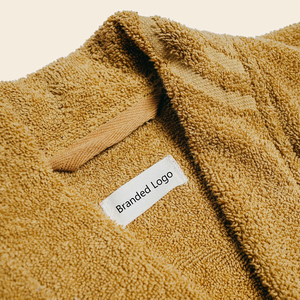 เสื้อคลุมอาบ<span class=keywords><strong>น้ำ</strong></span>ของผู้ชายแบบแห้งเร็วพิมพ์ลายโลโก้ผ้าแจ็คการ์ดหรูหราปรับแต่งได้ตามต้องการ - Product Image 2