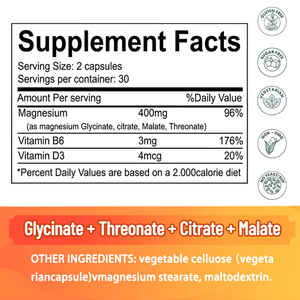 Bổ sung Magiê ODM với viên nang malate 300mcg <span class=keywords><strong>Selenium</strong></span> Lodine L-Tyrosine magiê - Product Image 4