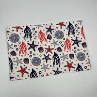 Sets de table rectangulaires à motifs variés, imprimés sur le thème de l'océan tropical et des vacances, sets de table décoratifs en tissu pour table de maison décontractée