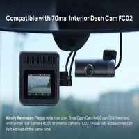 Caméra embarquée 70 Mai IPS 4K avant et arrière avec WiFi, GPS, vision nocturne, angle de 150°, stockage EMMC intégré, batterie 12-24V 500mAh
