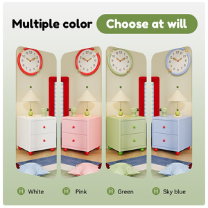 Comodino Moderno in Metallo Antiruggine per Camere dei Bambini e Soggiorno, Superficie Bianca Facile da Pulire, Ecologico e Durevole - Product Image 5