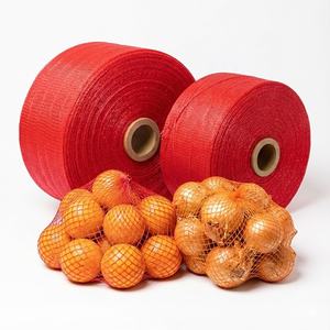 %100 Saf PE Tüp Örgü File Çanta Rulosu Sebze Meyve Paketleme için Premium Kalite Meyve Sebze Filesi - Product Image 1