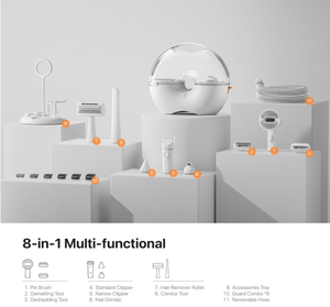 Neakasa par <span class=keywords><strong>Neabot</strong></span> S1 Pro Kits de toilettage pour chiens Capacité de 3L Aspirateur de toilettage pour animaux de compagnie avec coupe-ongles Broyeur d'ongles 0dB Bruit de toilettage - Product Image 6