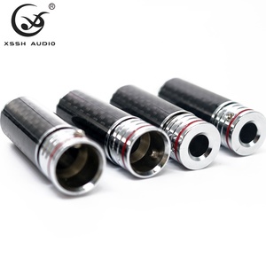 <span class=keywords><strong>Connettori</strong></span> <span class=keywords><strong>RCA</strong></span> Maschio YIVO XSSH Audio HIFI OEM ODM all'ingrosso Fai da te Cavo da 10mm Placcato Rodio Guscio in Fibra di Carbonio Rame - Product Image 6