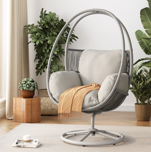 เก้าอี้พักผ่อนแบบหมุนได้ ผ้าหุ้ม ทันสมัย พกพาสะดวก สำหรับใช้งานกลางแจ้ง - Product Image 5