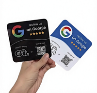 En stock : Carte NFC en acrylique pour entreprises françaises, compatible Google Review et réseaux sociaux