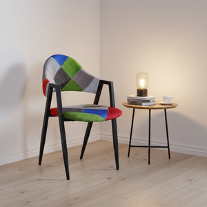 Sillas de Comedor Modernas de Alta Calidad Estilo Café Francés con Cojines de PU, Cuero Sintético y Madera para Hogar, Oficina, Apartamento o Restaurante - Product Image 1