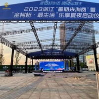 Structure de scène portable en alliage d'aluminium pour l'éclairage de scène, les événements DJ, les événements en plein air et les expositions