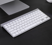Mini clavier sans fil 2.4G rechargeable à 78 touches pour ordinateur portable Clavier silencieux portable pour PC