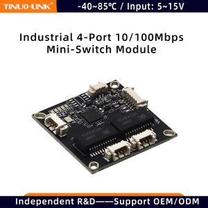 YINUO-LINK YN-S10402 Неуправляемый мини-коммутатор Ethernet 10/100 Мбит/с 1G, 4-портовый, стекируемый, -30~+75°C ℃   Встроенный ИИ для БПЛА/дронов - Product Image 1