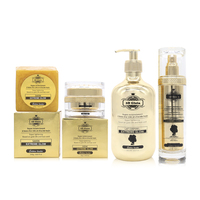 5D Gluta 24K Acide Kojique Super Éclaircissant Ecat Ensemble Soin Visage et Corps Correcteur de Taches Pigmentaires Crème Corps Lait du Corps Essence Savon Diamant