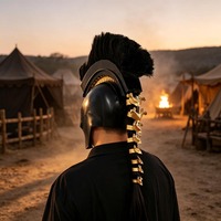 Casque d'Agamemnon Spartan en noir roi médiéval, accessoires de jeu de rôle pour Halloween